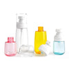 5 PCS Travel Plastic Bottles Leak Proof Portable Travel Accessories Small Bottles Containers, 60ml(Yellow)