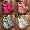 LSM-121 Women Autumn And Winter Jackets Grab Fleece Inner Lining Outdoor Hiking Clothes, Size:L(Green)