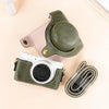 For Sony ZV-1F / ZV1M2 Full Body Camera PU Leather Case Bag with Strap (Green)