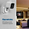 WiFi Spy Camera Clock 1080P HD, 2-Way Audio, Motion Detection, US Plug (White)