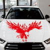 D-733 Eagle Pattern Car Modified Hood Decorative Sticker(Red)