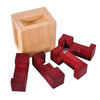 Wooden Adults Kids Educational Toy Kongming Lock Oak Luban Lock