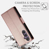 For Samsung Galaxy S25 5G Side Buckle Magnetic Frosted Leather Phone Case(Rose Gold)