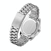 CAGARNY 6886 Diamond-encrusted Roman Numeral Dial Quartz Watch for Men(Silver Shell Black Dial)