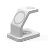 S6 3 In 1 Multi-function Magnetic Wireless Charger Stand for iPhone & iWatch & AirPods(White)