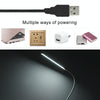 LED Desk Lamp 8W Folding Adjustable USB Charging Eye Protection Table Lamp, USB Charge Version(Black)