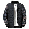 Men Jacket Winter Down Cotton Jacket Camouflage Baseball Jacket, Size: 2XL(Grey)
