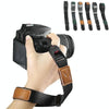 Camera Magnetic Wrist Strap SLR Accessories Hand Strap(Black+Brown)