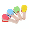 4 PCS Creative Wooden Castanets Clapper Children Early Education Music Toys, Random Color