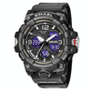 SMAEL 8008 Outdoor Sports Multifunctional Waterproof Luminous Men Watch(Black)