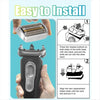 For Braun Series 9 Pro Electric Shaver 94M Blade Gold Mesh Cover, Style: With Words(Plastic Seal)