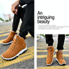 Men Snow Boots Warm Fur Winter Boots Men Winter Boots, Shoe Size:44(Yellow)