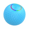 C2 Self-Rolling Cat Toy Ball, 5.5cm, Blue, USB Rechargeable, LED Light