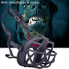 Dog Muzzle, Anti-Bite Barking Muzzle, Breathable, Black, 11.2x10.7x14.3cm