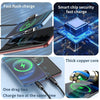 1.2m 100W USB-C / Type-C to USB-C / Type-C + 8 Pin Fast Charging Data Cable(Black)