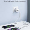 J0YROOM TCF05 20W USB+USB-C/Type-C Dual Interface Fast Charger Set, Specification:EU Plug(Black)