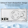 For Samsung Galaxy S25+ 5G Ice Sense Series Graphene Cooling MagSafe Holder Phone Case(Black)