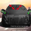 190T Silver Coated Cloth Car Rain Sun Protection Car Cover with Reflective Strip, Size: L