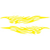 2 PCS/Set D-476 Fire Element Pattern Car Modified Decorative Sticker(Yellow)