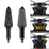 2 PCS KC031 Motorcycle Universal Flashing LED Turn Signal Brake Light(Yellow + Blue Light)