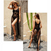 Summer Long Tassels Camisole Cover-up Hand Hook Hollow Sunscreen Shirt, Size: Free Size(Beige)