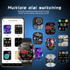 LEMFO KR80 2.0 inch BT5.1 IP67 Sport Smart Watch, Support Bluetooth Call / Sleep / Blood Oxygen / Heart Rate / Blood Pressure Health Monitor(Black+Camouflage)