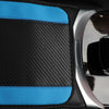 32x19cm PU Carbon Fiber Leather Central Armrest Box Cover Anti-slip Pad(Blue)