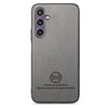 For Samsung Galaxy S23 FE 5G Twill Fabric Leather Skin Back Phone Case(Gray)