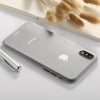 For iPhone X / XS Ultra-thin Frosted PP Protective Back Cover Case (White)