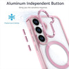 For Samsung Galaxy S25+ 5G MagSafe Magnetic Clear Phone Case(Pink)