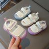 Summer Baby Soft-Soled Toddler Shoes Children Wrapped Toe Breathable Shoes, Size: 18(Beige)
