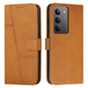 For Realme C75 / V60 Pro Stitching Calf Texture Buckle Leather Phone Case(Yellow)