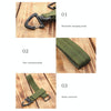 Glove Rope Storage Buckle Multi-Purpose Nylon Carabiner, Random Color Delivery