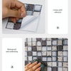 20 PCS / Set 3D Wall Stickers Bathroom Kitchen Waterproof And Oil-Proof Self-Adhesive Wallpaper Tile Stickers(MSK-012)
