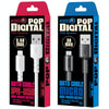 WEKOME WDC-01 Tidal Energy Series 2.4A USB to 8 Pin PVC Data Cable, Length: 1m (White)
