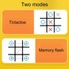 All-In-One Tic Tac Toe Game Machine Portable Desktop Puzzle Children Electronic Toys(Orange Yellow)