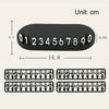 3D Temporary License Plate Removal Ornaments Anti-slip Base(Black)