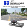 J20-1 2.5D 4 inch 170 Degrees Wide Angle Full HD 1080P Video Car DVR, Support TF Card / Motion Detection / Loop Recording