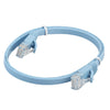 0.5m CAT6 Ultra-thin Flat Ethernet Network LAN Cable, Patch Lead RJ45 (Blue)