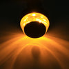 Pair Motorcycle Turn Double Light Grip Bar Plug Strobe Side Marker End LED Handlebar Lamp, Yellow and White Light
