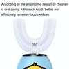 Smart Ultrasonic Toothbrush Automatic Children Silicone U-shaped Electric Toothbrush(Yellow Bear)
