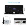 Single Spindle 6.9 inch MP5 With Knob Player Carplay Function Car MP4 Backup Camera, Specification: Standard+AHD Camera