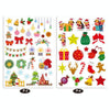 1set Christmas Day Cartoon Illustration Kids Toy Stickers, Size: 148x210mm(Random Style Delivery)