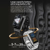 K80 1.57 inch Leather Band IP67 Earphone Detachable Smart Watch Support Bluetooth Call(Silver)