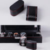 Carbon Fiber PU Leather Watch Box Jewelry Storage Box Packaging Box, Style: 12 Watch Positions