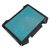 S200 Dual Silent Cooling Fan Portable Slim Notebook Cooling Pad for Laptop(Black)