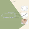 Simple Beauty S925 Sterling Silver Inlaid Zircon Bracelet