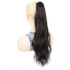 P96 Clip-On Wig Long Ponytail Water Ripple Long Curly Wig(4)