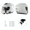 KUQIBAO Motorcycle Smart Bluetooth Sun Protection Double Lens Safety Helmet, Size: L(Glossy Black Phantom Fiber)