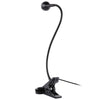 3W 360 Degree Rotation USB Metal Flexible Neck LED Light with Switch & Clip (White Light Black)